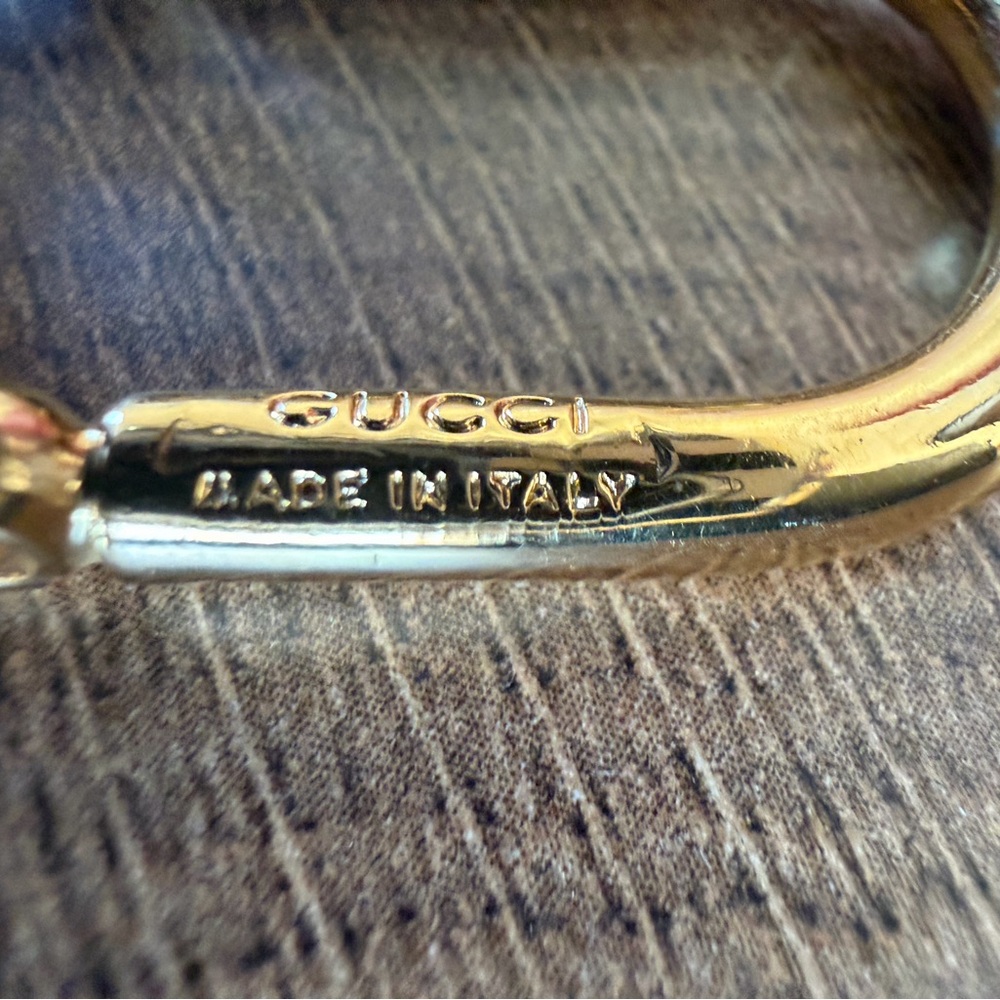 Gucci Gold Double G Keychain/Bag Charm - Picture 4 of 6